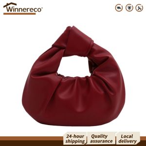 Stylish Ladies Handbag Made of PU Leather Casual Clutch Bag with Shoulder Strap and Pleated Details for Daily Use