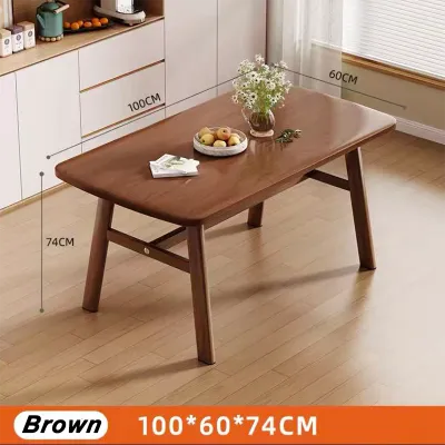 LALA Dinning Table Rectangular Modern Living Room Kitchen Wooden Modern Nordic Coffee Table Wood Dining Table