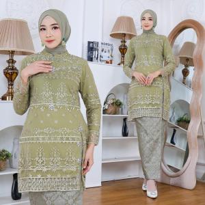 HOPE TUNIK BELAH SONGKET Setelan kebaya rok songket terbaru sangat cocok acara pesta wisuda / Kebaya modern / kebaya brokat / kebaya payet / set kebaya outfit