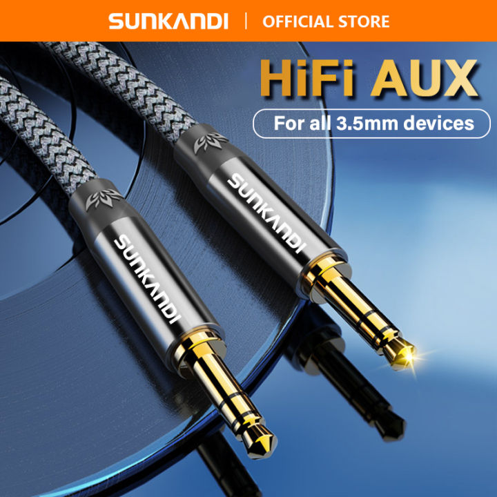 SUNKANDI Male To Male Aux Cable Headphone Adapter Cable for