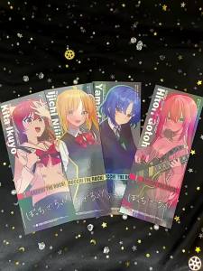 ที่คั่นหนังสือเลเซอร์ พลาสติก ลายอนิเมะ Bocchi The Rock Gotou Hitori Ijichi Nijika Yamada Ryo Kita Ikuyo 4 แบบ สําหรับเป็นของขวัญ และของสะสม