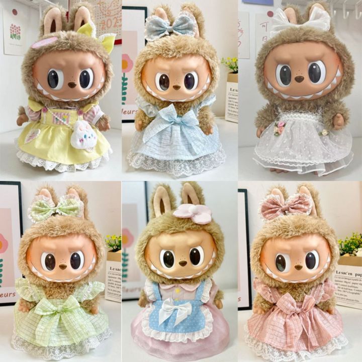 MLS labubu 1 Set Toy Accessories Labubu Time Clothes Doll's Clothes ...