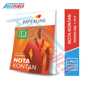 Nota Kontan 1 Ply Paperline [PPL-NK-K1-TK/1 Buku] / Nota Pembelian K1 1 PCS / Nota Barang Belanjaan / Struk Total Harga [1 Buah]