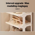 Plastic Shoe Rack Easy To Install Space Saving Multi-Layer Shoe Storage Organizer Shoe Cabinet 鞋架. 