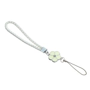 UTOPUS Phụ kiện Dây treo vỏ điện thoại Cỏ bốn lá Mận Bossom Dây đeo điện thoại  dây chuyền chất liệu da PU Dây buộc điện thoại di động dệt hoa mai Dây buộc chống mất Keychain Wrist Rope Dây đeo điện thoại