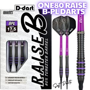 ONE80 SOFT TIP DART - 17.5G Raise B-PL HD Tungsten Soft Darts (DART ARROW)