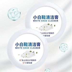 White Shoes Cleaning Cream Shoes Stain Sneaker Sports Cleaner with Sponge Multipurpose Cleaner