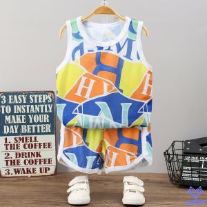 เสื้อกล้าม กางเกงขาสั้น ผ้ากีฬา อายุ 3 เดือน - 4 ปี เสื้อผ้าเด็ก ชุดเด็ก ของใช้เด็ก เสื้อเด็ก Boy baby เสื้อกล้ามเด็ก ชุดเซตเด็ก OK071