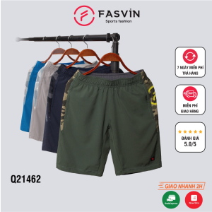 Quần đùi nam thể thao Fasvin Q21462.HN vải dù gió trơn mát co giãn thích hợp thể thao hay mặc nhà