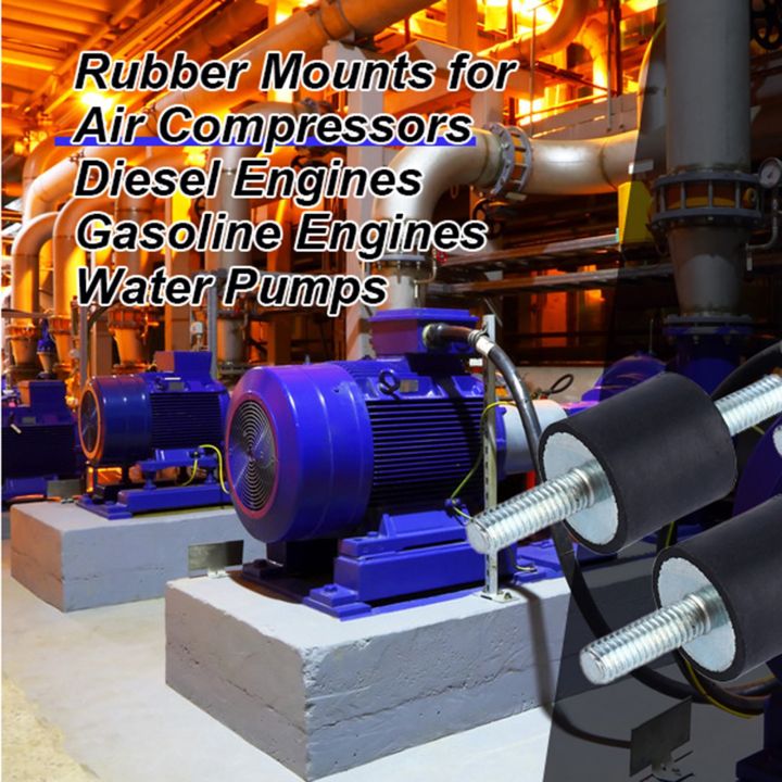 M6 Rubber Mount Shock Damper Anti Vibration Air Compressor Pump 20 × 20