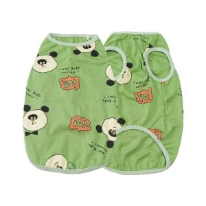EHTYR Cartoon Pattern Pet Summer Clothes Breathable Soft Dog Vest Comfortable Thin Design Dog T-shirt For Puppy Kittens