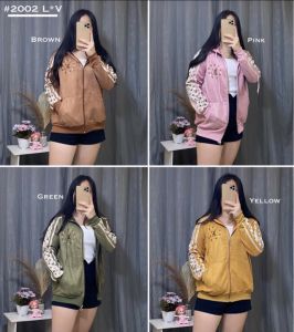 CJ FASHION - JAKET SUEDE MOTIF IMPORT / JAKET WANITA IMPORT