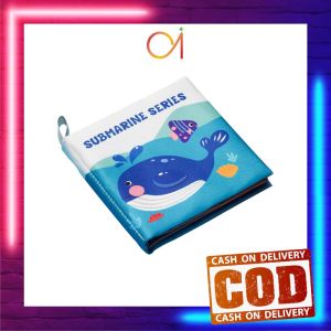 AI-M349 Cloth Book Mainan Bayi /Soft Book Buku Bantal Bayi Animal Series Berbahasa Inggris Buku Kain