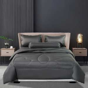 [Premium Grey 高级灰] 2500TC Ice Silk Hotel Bedsheet Set 升级版贵族冰丝床单