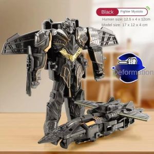 Happy Everyday.you Transforming Robot Car Toy One Step Auto Convert Vehicle To Robot ABS Plastic Kids Age 3