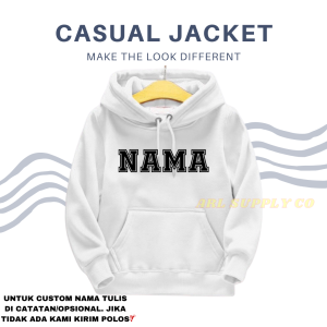 Jaket Hoodie Anak Custom Nama Terbaru Usia 2-12 Tahun Jacket Hoodie Anak Laki Laki Perempuan