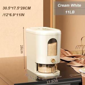 Rice Dispenser Rice Container Box Rice Bucket 25KG Food Storage Rice Dispenser Storage Container Kitchen Storage Box with Cup for Rice Soybean Kitchen Pantry