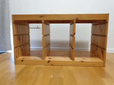 TROFAST Multipurpose Toy Storage Horizontal Cabinet Frame White/Grey/Pine Rangka Kabinet