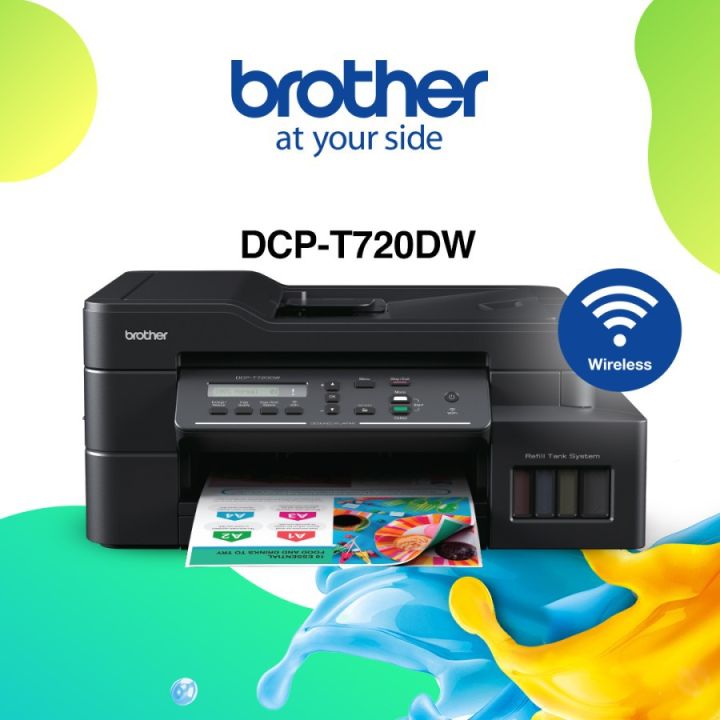 Máy in phun màu đa năng Brother DCP-T720DW, Chính hãng