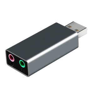 เสียงภายนอกอะแดปเตอร์ USB 3.5มิลลิเมตรพอร์ตไมโครโฟนหูฟังเสียงสเตอริโอภายนอกสำหรับพีซีแล็ปท็อปเดสก์ท็อป