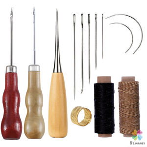 MD DIY 13 ชิ้น ชุดอุปกรณ์เย็บหนัง แฮนด์เมด พร้อมเข็มเย็บผ้า สําหรับเย็บหนัง Sewing set