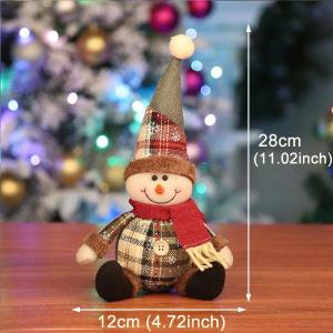Christmas Doll Decorations For Home 2025 Table Xmas Ornaments Snowman Santa Claus Elk Toys New Year Decor 2026 Noel Holiday Gift