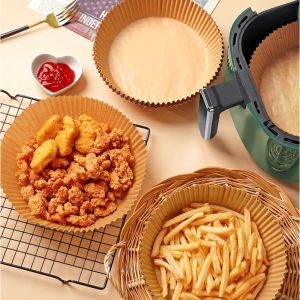 Sét 30c giấy nến cho nồi chiên không dầu giấy nền hình khuân bánh