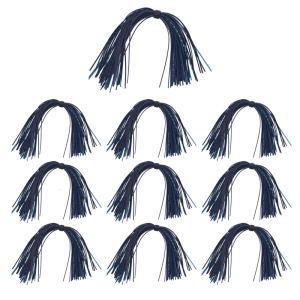 10 Bundles Fly Tying Component Fishing Accessories 44 Strands/Bundle Silicone Jig Skirts Spinnerbaits Jig Squid Skirt