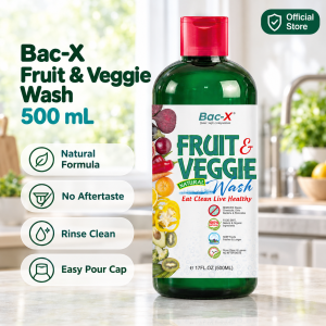 Bac-X Fruit & Veggie Wash Pencuci Buah Sayur Natural Food Grade 500ml Fruit Vegetable Cleaner 果蔬清洗液