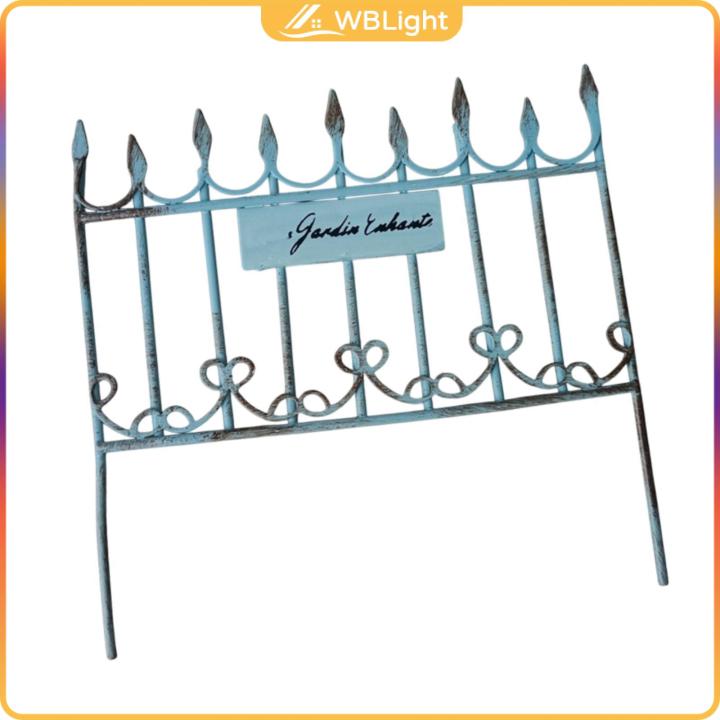 รั้วเหล็กจิ๋วตกแต่งสวนขนาดเล็กสำหรับกระถางต้นไม้