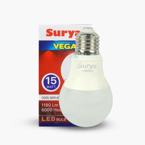Surya Lampu Bohlam LED VEGA 15W ORIGINAL SNI Resmi Hemat Energi GARANSI Resmi 1 TAHUN (Umur 6000 Jam) - Putih
