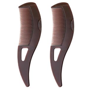 2PCS Dandruff Comb Scalp Sweep ing Energy Comb Plastic Hollow Tooth Button Hairbrush for Scalp Cleaning Exfoliator Massage and Oil Buildup Removal for Women Men Kids
