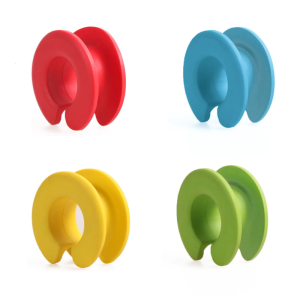 Windproof Clothes Hanger Fixed Silicone Hook Non-Slip Anti-Off Clothesline Pole Fixing Ring Buckle Spacer Clothing Rack