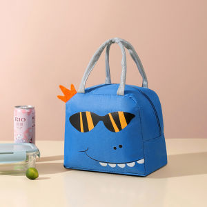 MITI4 พร้อมส่ง กระเป๋าเก็บอุณหภูมิ กระเป๋าใส่กล่องข้าว มีหูหิ้ว กันน้ำ ลายสัตว์น่ารัก 8 แบบ MITI92