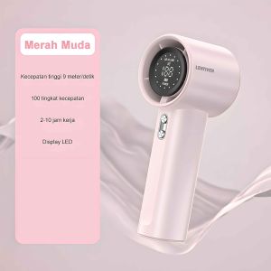 Kipas Angin Turbo Kecepatan Tinggi Portabel Semikonduktor Genggam Mini Fan Pendingin Tampilan Digital Olahraga Kipas GS