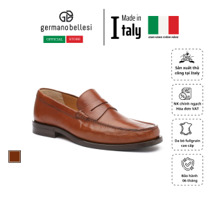 Giày Tây Lười Da Công Sở Nam Cao Cấp Bằng Da Thật - Germano Bellesi Chính Hãng - Sản Xuất Thủ Công Tại Italy_202-04