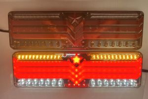 ไฟท้ายรถบรรทุก ไฟท้าย รองรับระบบไฟ 12v -24v ราคาต่อคู่ (ไฟท้าย รุ่น กัปตัน)