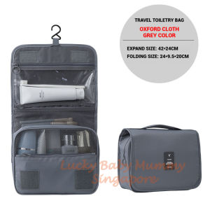 Travel Toiletry Bag / Foldable Cosmetic Bags / Makeup Storage Bag / Large Capacity Toiletries Hangbag/LocalStock
