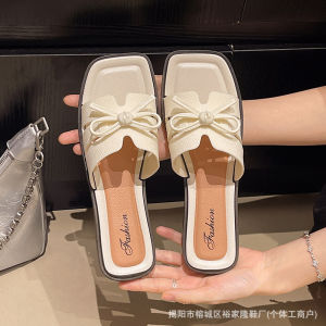 Free Shipping 2026 Summer High-End Bowknot WomenS Slope Heel Non-Slip Outdoor Casual Sandals