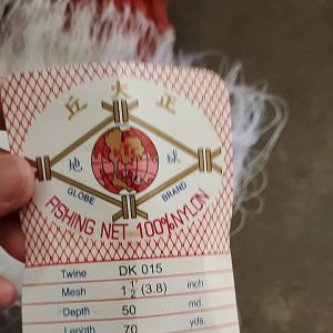 Jaring Udang setengah jadi 3Lapis( 0.15 1½x50mdx70yds)