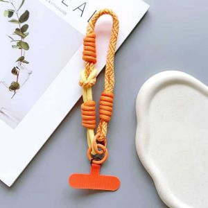 Short Rope Mobile Phone Lanyard Preferred Wrist Rope Colorful Card Keychain Colorful Anti-Lo