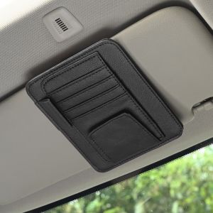 Car Sun Visor Organizer Multi-Pocket Auto Interior Accessories Pocket Organizer Car Document Storage Pouch Pen Holder