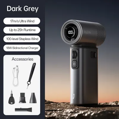 JisuLife Handheld Fan Ultra2 9000mAh Longlasting Mini Fan 5 in 1 Fans With 100 Speeds Flashlight Power Bank Air Pump For Outdoor Camping