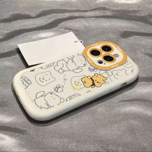 สำหรับเคส Vivo V30 V30PRO V29 5G V27 5G V27E V23 5G V23E V21 5G V20Pro V25Pro T1 5G Y36 Y27 5G Y16 4G Y77 5G Y20 การ์ตูนวินนี่เดอะพูห์ขอบนุ่มป้องกันการหล่น