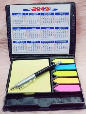 2019 Calendar Note Book Sticky Note Organizer With Ballpen Giveaway Gifts Gift (Style 1)