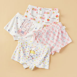 Ubriefs 4 cái/bộ bé gái đồ lót thiết kế khác nhau trẻ em quần lót cotton cartoonantibacterial crotch Cô gái của Võ Sĩ quyền Anh 2-12 năm