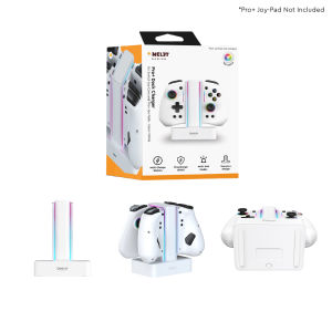 Omelet Switch Pro+ Dock Charger Multiple RGB Mode Overcharge Protection Multi Charge JoyCon Charging Indicator