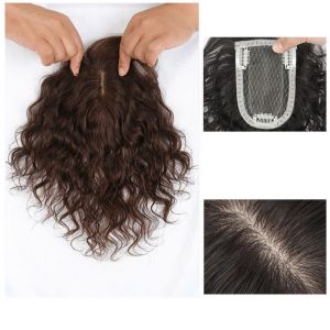 BEAUTYLADIES Corn Perm Hair Toppers Wigs with Bangs Clip In Hair Extension Fringe Hair Pieces Seamless Natural Synthetic 3D Bangs Women