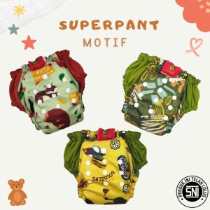 Clodi Klodiz Superpant BB 5kg - 20kg Celana Popok Kain Modern Pampers AIO Superpants All In One Insert Bisa dilepas