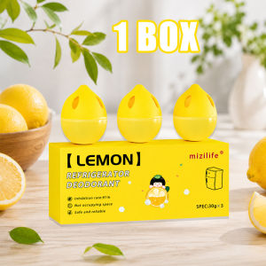 Refrigerator deodorizing egg odor elimination agent multifunctional deodorant lemon fragrance deodorizing adsorption box 90g for food storage